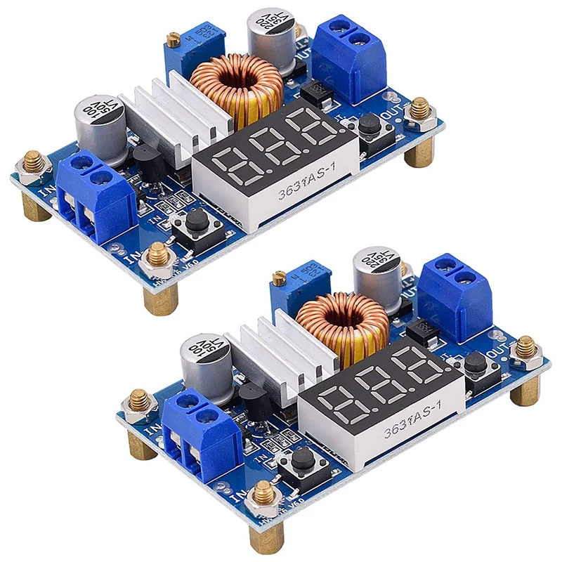 

Понижающий преобразователь напряжения, DC-DC А, 2 упаковки, 4-38 в до 1,25-36 в, понижающий регулятор напряжения, модуль высокой мощности Светодиодн...