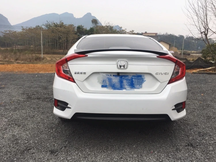 Для MC Civic спойлер ABS Материал заднее крыло автомобиля праймер цвет задний для Honda