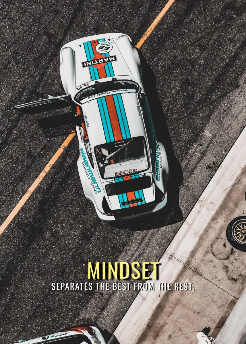 Porsche Mindset Лучшие спортивные гоночные автомобили Куадрос HD Печать Декоративные