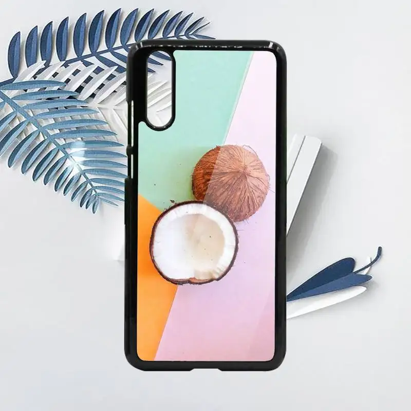 

summer cool coconut Phone Case PC For Samsung galaxy S note 8 9 20 10 e lite2019 plus pro ultra