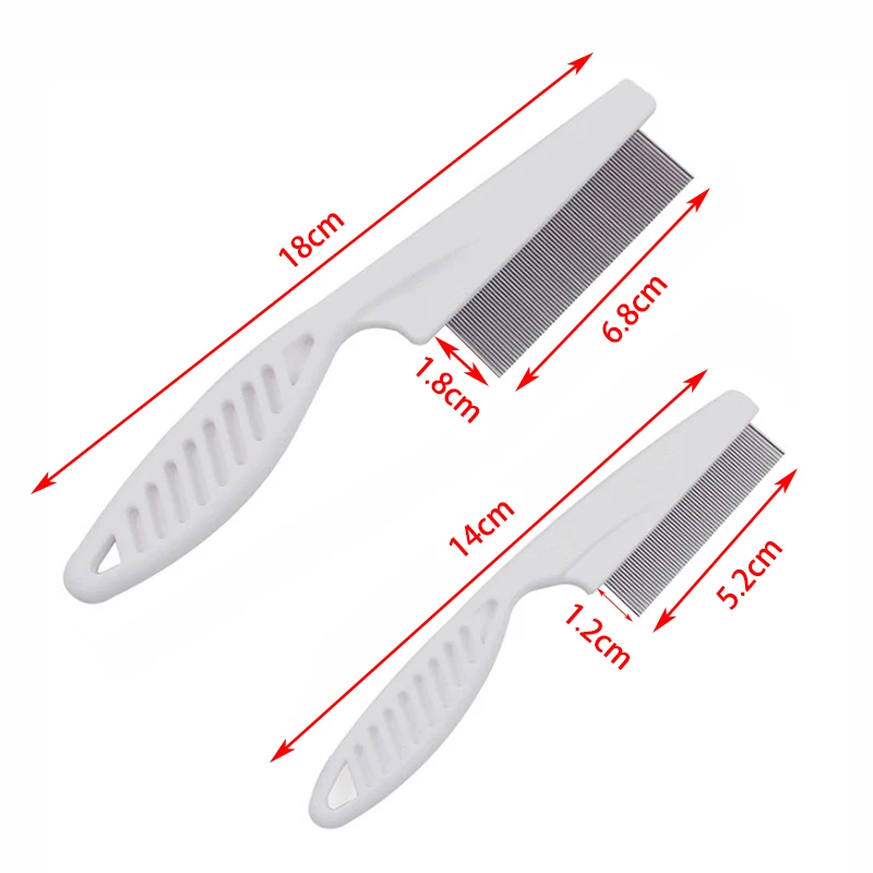 

Protect Flea Comb For Cats Dogs Pet Stainless Steel Comfort Flea Hair Grooming Tools Deworming Brush Short Long Hair Fur Remove