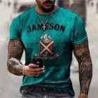Мужская футболка с коротким рукавом, с 3D-принтом, в стиле оверсайз