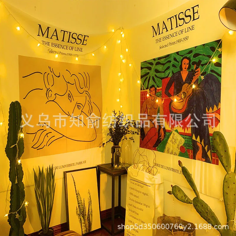 Женская Матисс живопись креативный гобелен настенный Декор различные стили