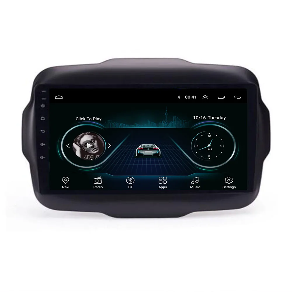 2 + 32G 1024*600 Android 10 автомобильный DVD плеер с GPS навигацией стереопроигрыватель без