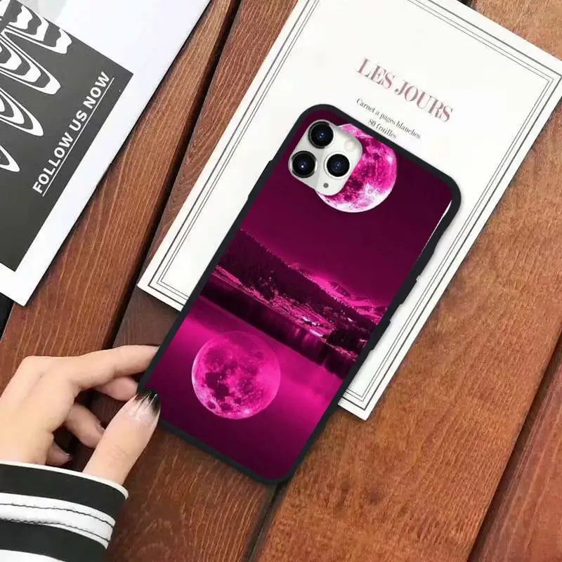 

white moon stars space astronaut Phone Case for iPhone 11 12 pro XS MAX 8 7 6 6S Plus X 5S SE 2020 XR