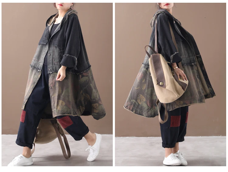 Max LuLu Осенняя модная одежда женская панк уличная Женская Лоскутная джинсовая куртка с капюшоном винтажные ветровки с принтом