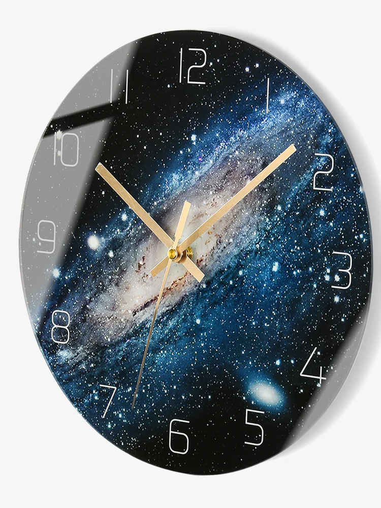 Современные часы в скандинавском стиле офисные стеклянные бесшумные настенные