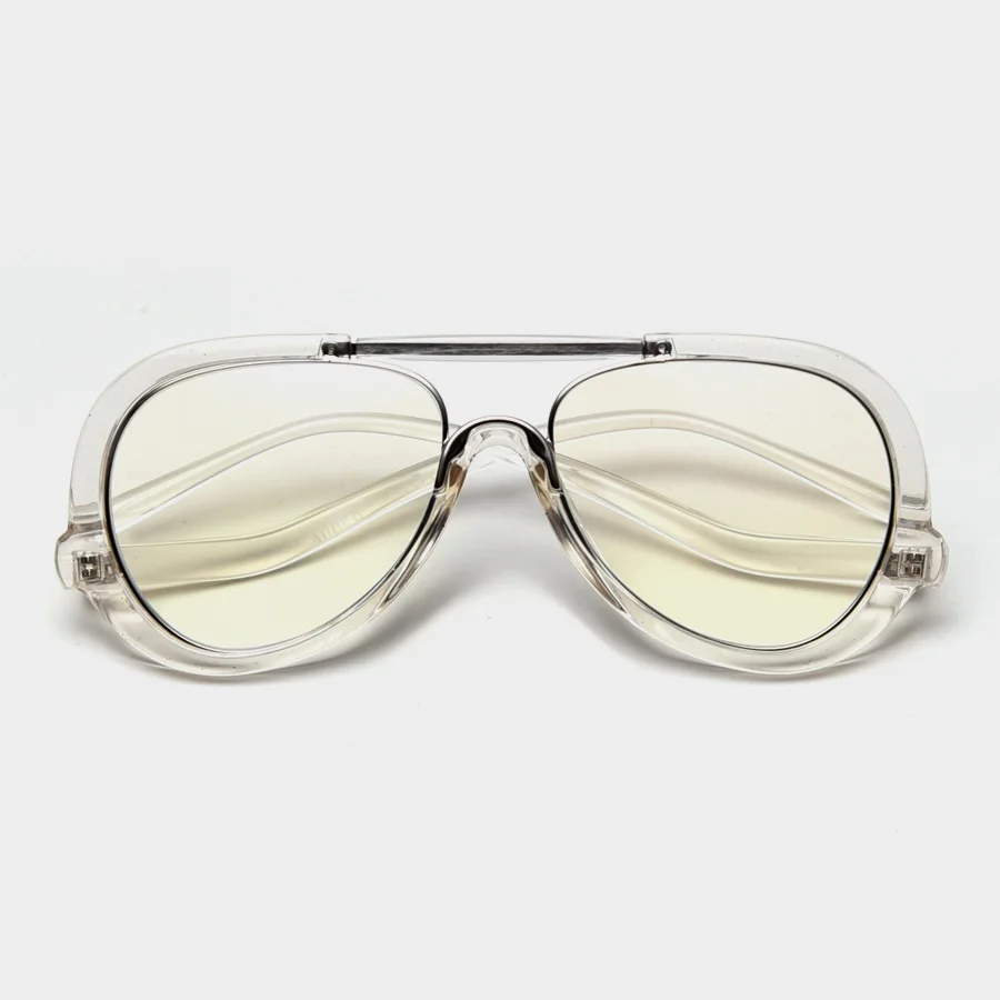 Оправа для очков Zerosun в стиле стимпанк мужчин и женщин прозрачные авиаторы