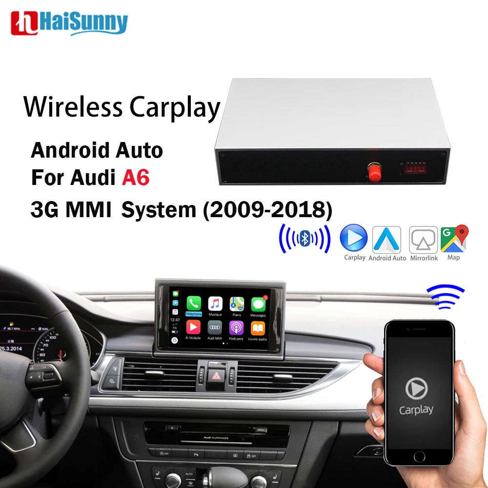 Wi Fi беспроводная автомодернизация CarPlay Android комплект для Audi MMI оригинальный экран