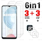 Защита для экрана камеры пленка для Realme C21 6,5 Дюймов Полное покрытие HD Безопасность закаленное Стекло для oppo reamle realmi c11 c20 c12 c25