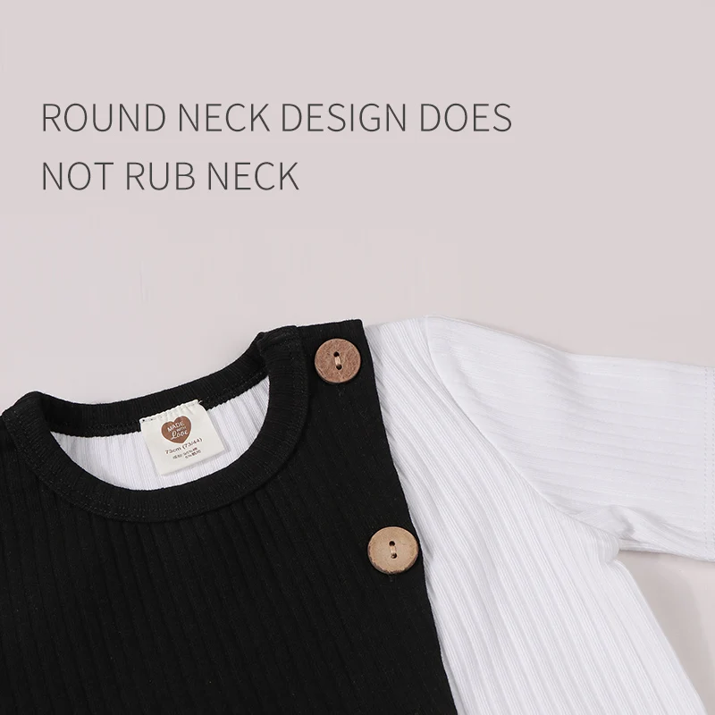 Детская одежда модная контрастная детская футболка для малышей хлопковый топ