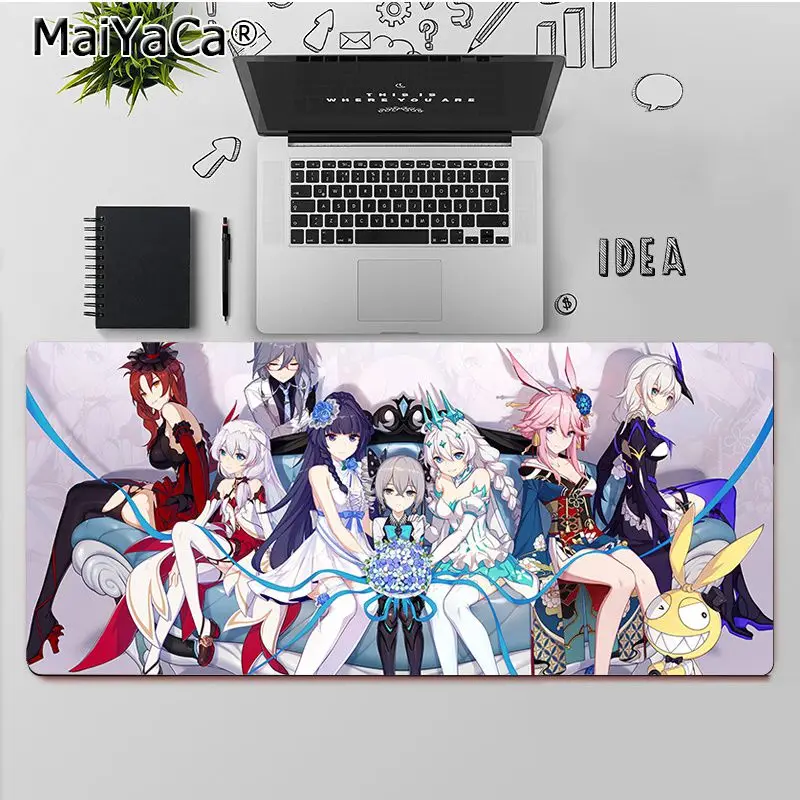 

MaiYaCa Top Quality Honkai Impact 3rd Beautiful Anime Mouse Mat Free Shipping Large Mouse Pad Keyboards Mat