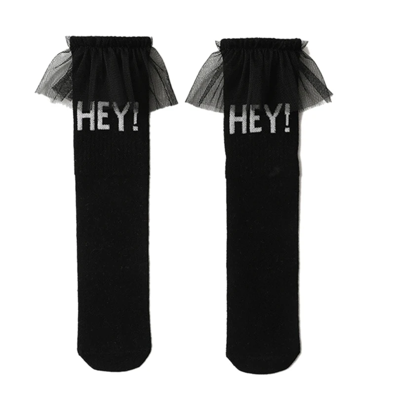 

Гольфы с оборками и кружевной отделкой, для маленьких девочек