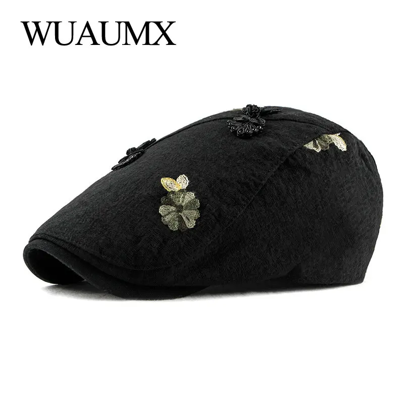 

Головной убор Wuaumx в этническом стиле, Весенняя Кепка из плюща, женская шляпа с цветами, Утконос, женская шляпа для отдыха, шапка с елочкой, оп...