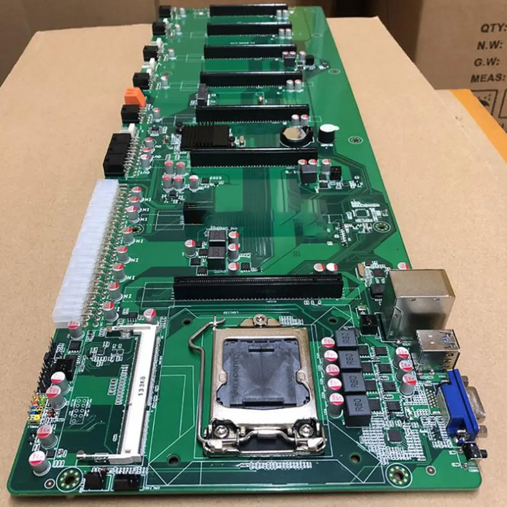 Verkaufen Carte Mère B85 LGA 1150 Miner, Interface VGA Intégrée, Faible Consommation, Gießen CPU, 8 Emplacements Gießen Carte Vidéo DDR3