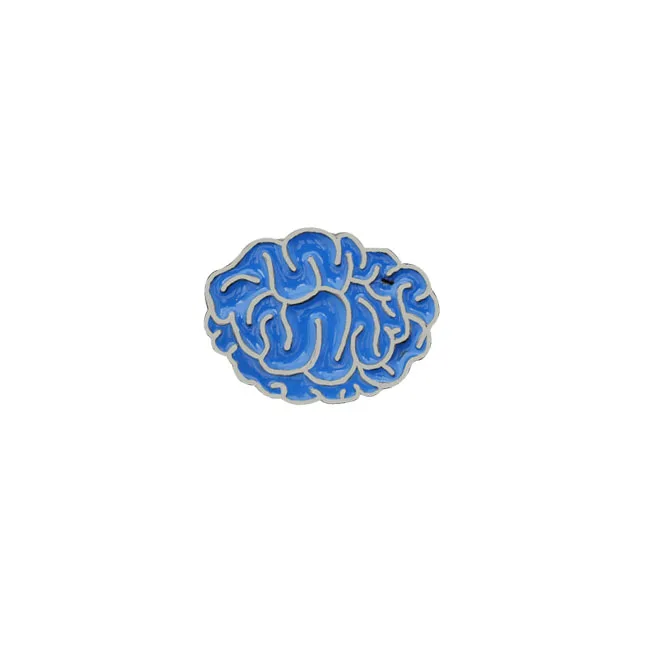 brain 18style медицинский стетоскоп, эмалированные булавки, анатомия сердца, зуб, мозговая брошь для врача, медсестры, нагрудные булавки, куртки, значок, Ювелирное Украшение с иконой - Окраска металла: brain