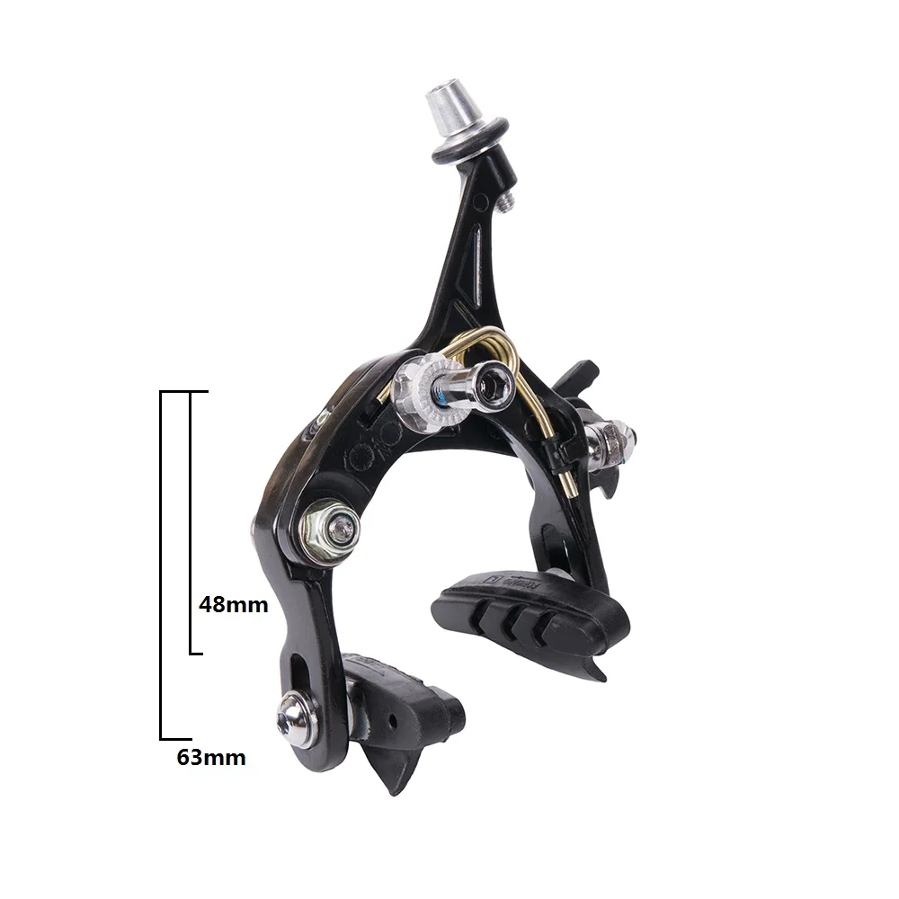 

1 Set Road Racing Bike Brake Dual Pivot Calipers Aluminum Side Pull Caliper Front & Rear With Brake Pads Bicycle Brake Parts
