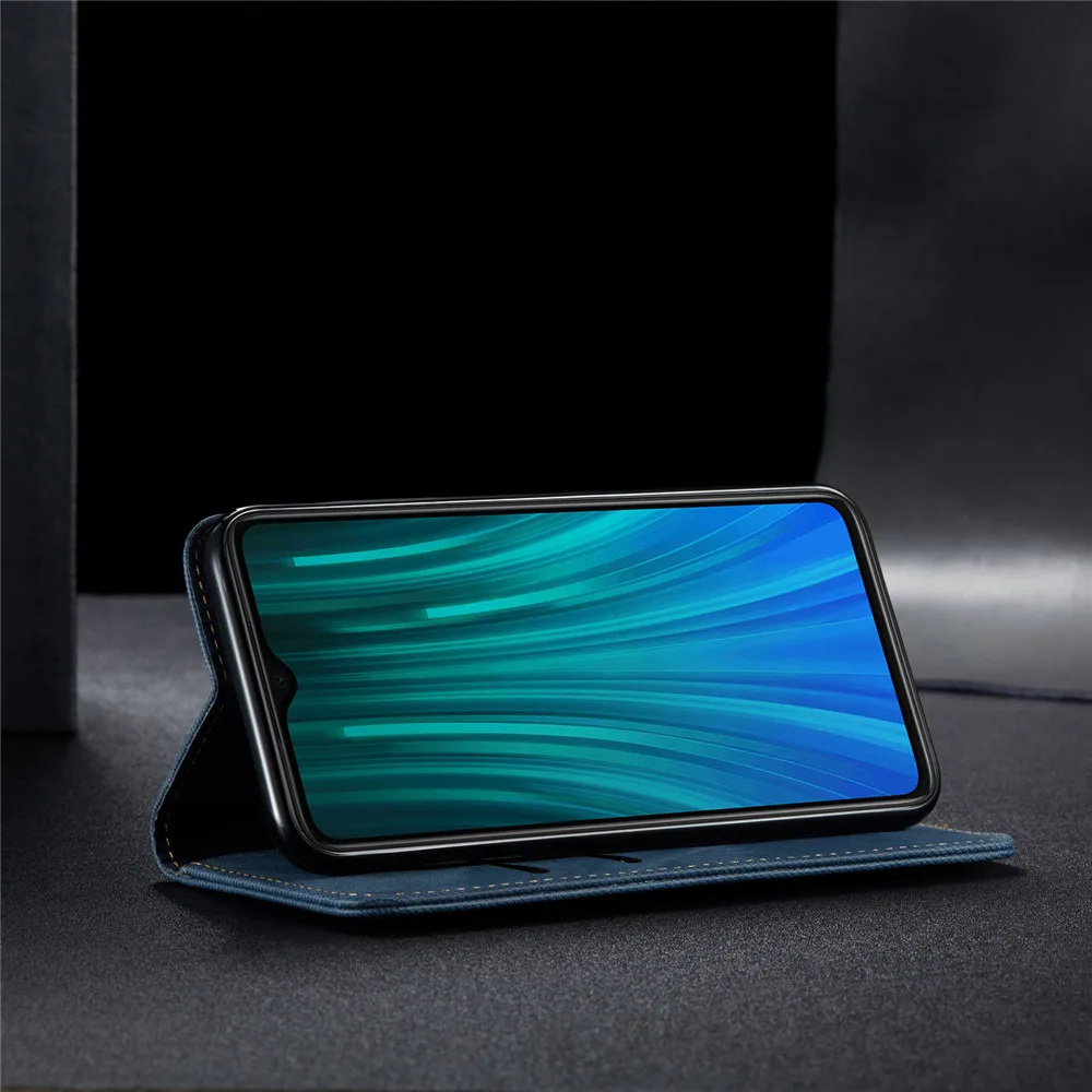 Кожаный флип чехол для Xiaomi Redmi 8 в стиле ретро кошелек держатель карт подставка