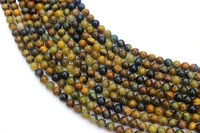 natural tiger quartz pietersite round loose beads strand 46810mm for jewelry diy making necklace bracelet