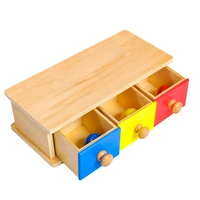 montessori box with bins materials infant toddler toys teaching aids preschool education wooden toys montessori toys