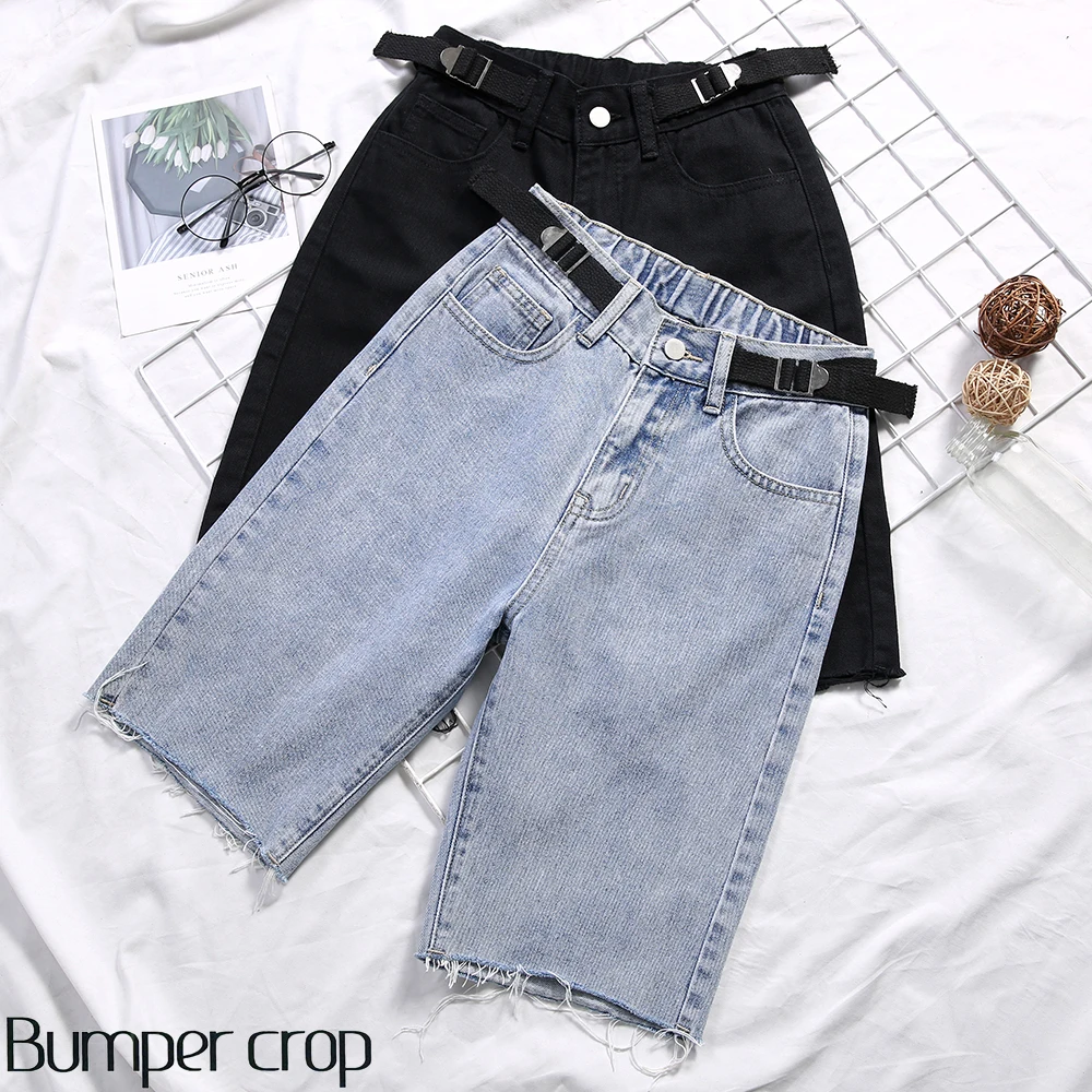 Джинсовые шорты с высокой талией женские короткие джинсы для женщин 2020 летние