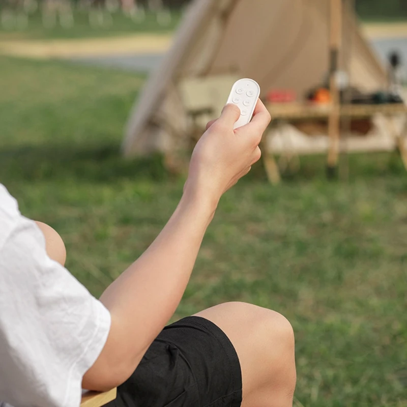 

8000mAh Rechargeable Remote Control 4 Gears Wind Speed 8-Hour Timer Tent USB Ceiling Fan for Outdoor Camping Home Office