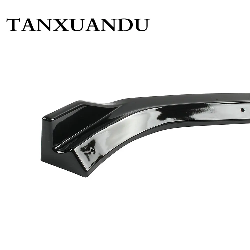 1026 роспись черный глянец 3 ступенчатый передний бампер спойлер днища крыло база