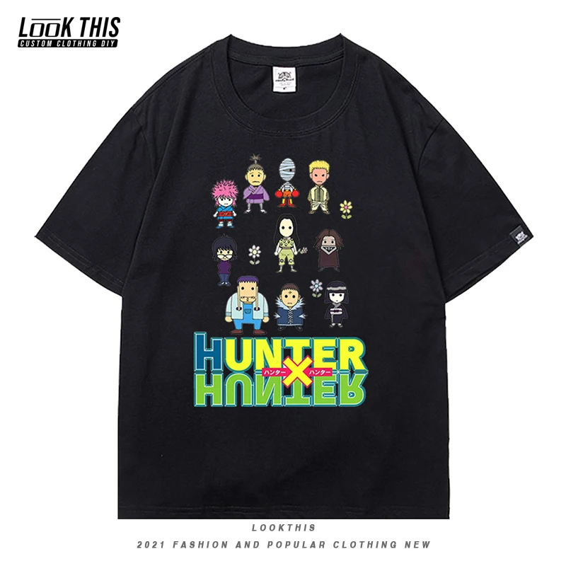 

Harajuku Cartoon HUNTERxHUNTER Street Oversized T-shirt Lady Short Sleeve Womens T-shirts Y2k Graphic Tee Tops Women T Shirt
