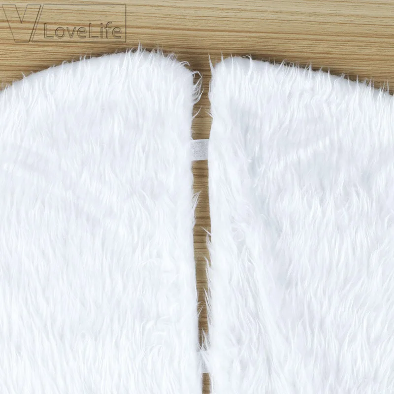 1 шт. белая юбка на рождественскую елку коврик фартуки меховые украшения для дома