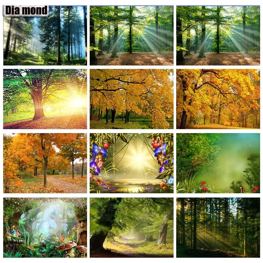 

5D DIY алмазная живопись лес полная квадратная/круглая елка пейзаж Алмазная вышивка мозаика вышивка крестиком искусство бриллианты