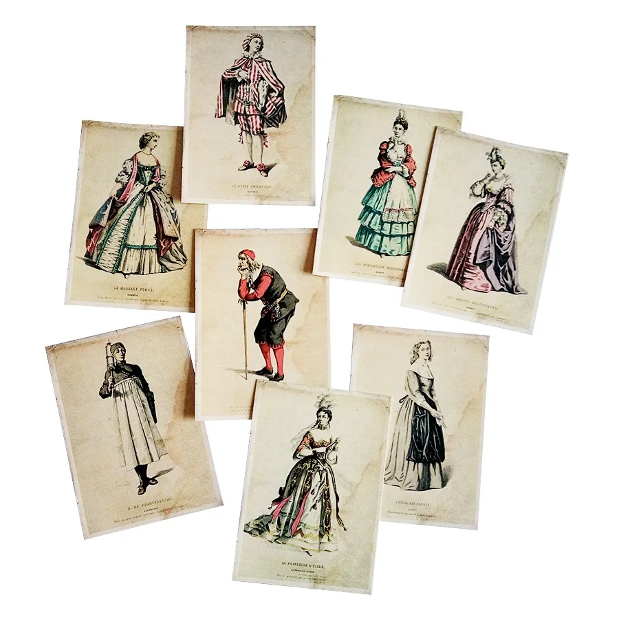 Винтажная открытка в стиле древней жизни человека 16 шт./лот модная Подарочная