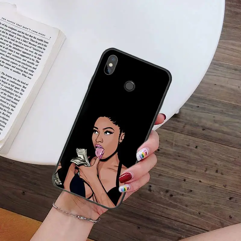 

Love sexy Black girl money Phone Case For Xiaomi Redmi 7 9t 9se k20 mi8 max3 lite 9 note 8 9s 10 pro Soft Shell Cover Funda