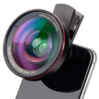 Супер макрообъектив 15X широкоугольный 0.45X или 0.6X набор объективов для телефона HD телефон Super Fisheye Lente камера Lentes для смартфона