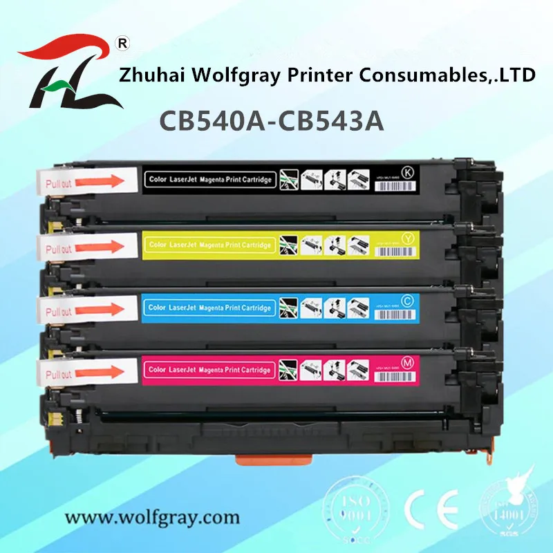 

CF210A 540A toner cartridge CB540A CB541A CB542A CB543A for HP Color LaserJet CP1215 CP1515n CP1518ni CM1312 printer