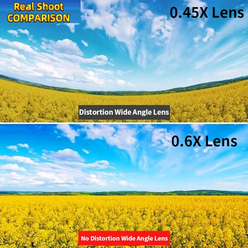 

4K HD Super 15X Macro Lens for Smartphone Anti-Distortion 0.45X 0.6X Wide Angle Lens 2 in 1 Mobile Phone Lense Camera Kit