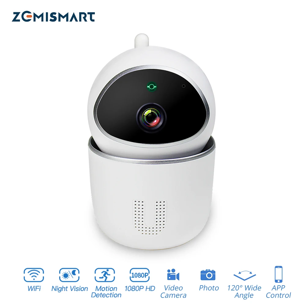 

Zemismart Tuya Wi-Fi IP камера 1080P Intercome Стандартный Умный дом Охранная сигнализация Двусторонняя аудио Беспроводная система видеонаблюдения