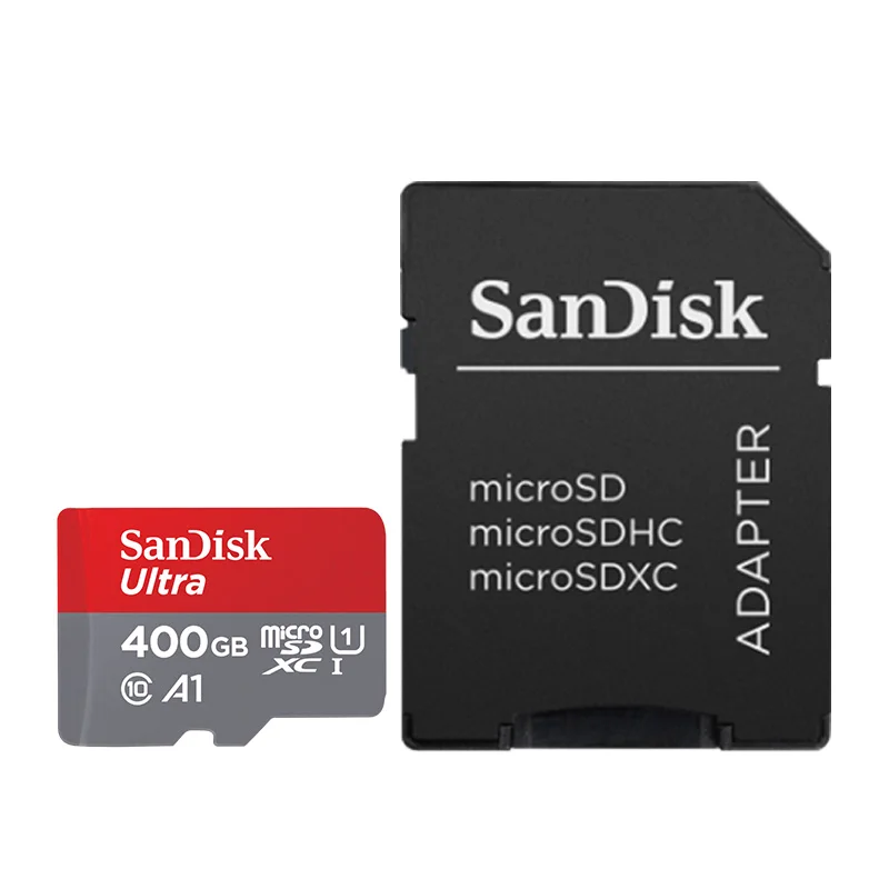 Карта Micro SD SanDisk 16 ГБ 32 ГБ MicroSDHC карта памяти 64 Гб 128 ГБ 200 ГБ 256 Гб 400 Гб MicroSDXC EXTREME PRO V30 U3 4K UHD TF карты - Емкость: red gray 400GB