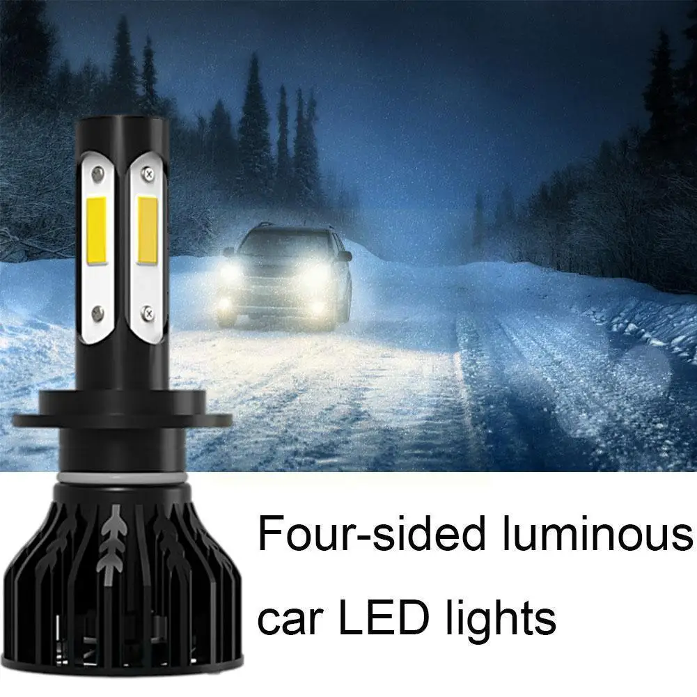 

2 шт., Автомобильные светодиодные лампы H4, IP68, 3000k, 6000k, 8000k, 12 В