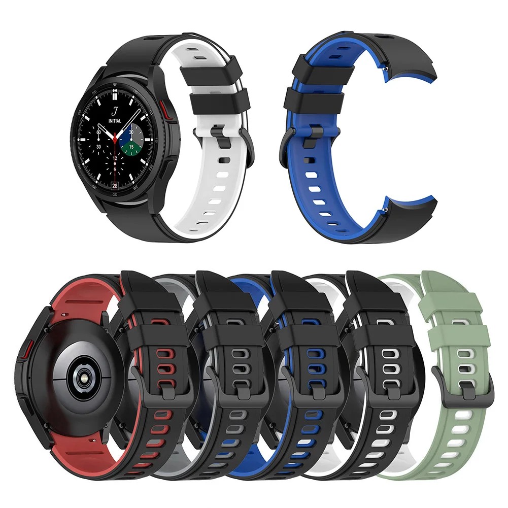 

Универсальный силиконовый ремешок для Samsung Galaxy Watch 4, классический ремешок на запястье для смарт-часов Samsung Galaxy Watch 3/Watch 4