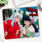 Лидер продаж, коврик для мыши Inuyasha маленького размера, нескользящий, из натурального каучука, художественный, для геймеров, аниме, украшение для офиса, коврик для клавиатуры, лыжная поэма