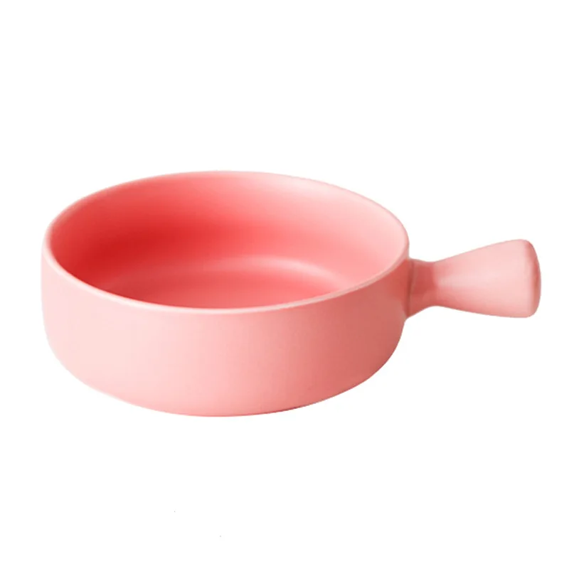 Керамическая фруктовая Салатница с ручкой тарелки для выпечки в скандинавском