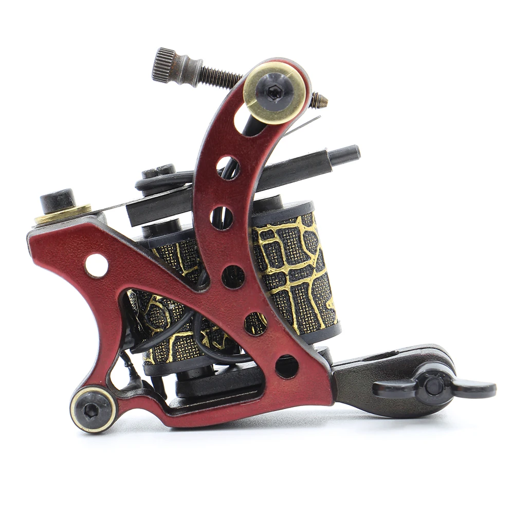 

New Coil Tattoo Machine 10 Wrap Coils Tattoo Gun For Shader Liner Tattoo Motor Gun Free Shipping