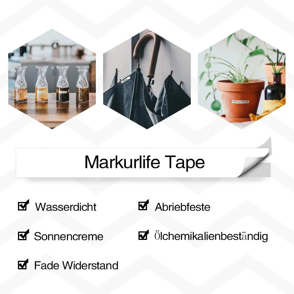 Markurlife 6 шт. запечатанных лент 12 мм Совместимость для Brother TZe 131 231 431 531 631 731