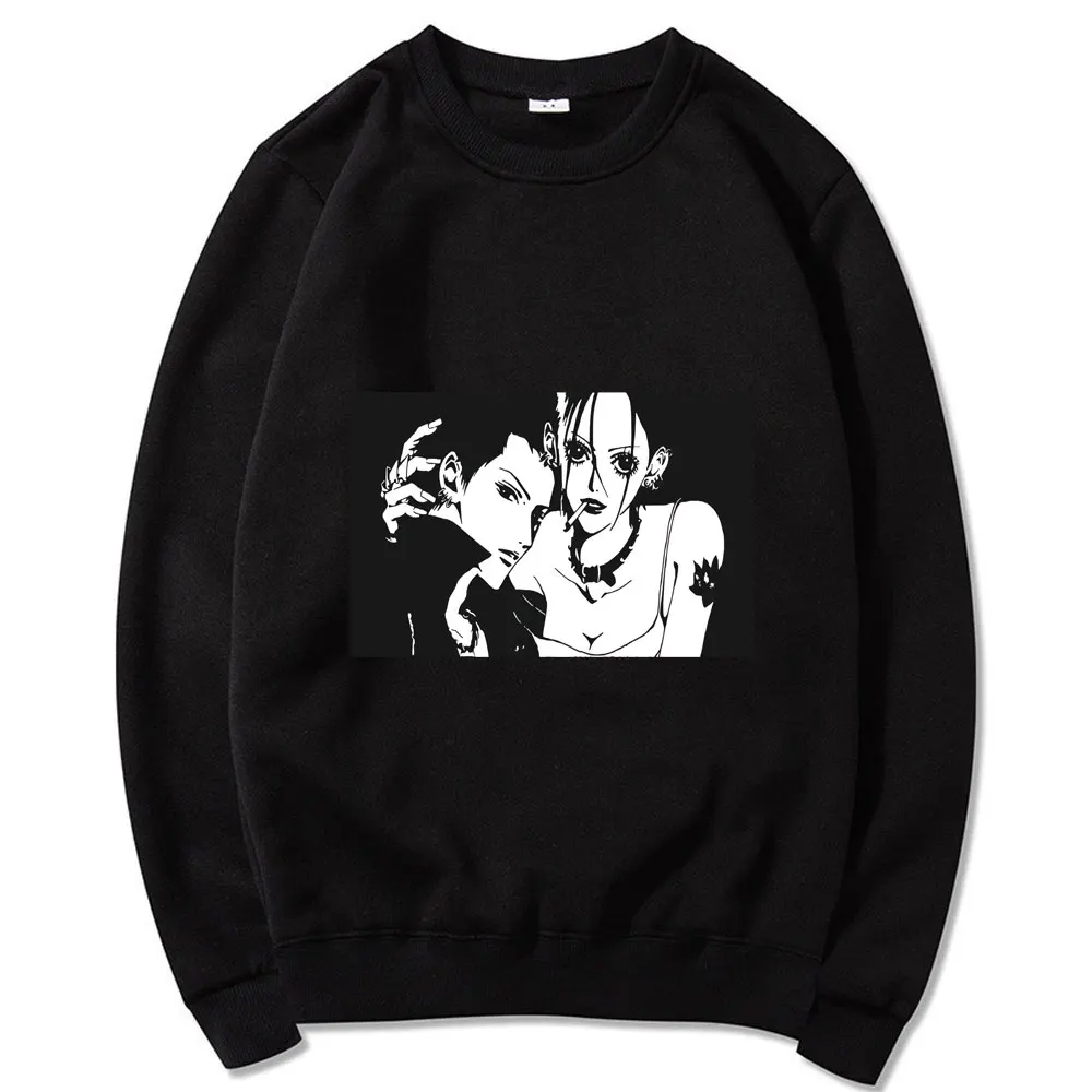 

2021 Japanese Anime Fashion Men Clothing Manga Nana Osaki Long Sleeves Costume O-neck Streetwear Sweatshirt Harajuku Tracksuit