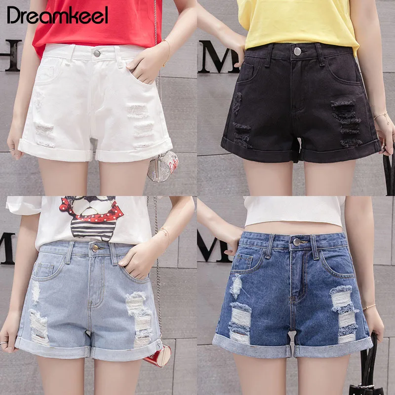 Женские сексуальные шорты черные белые модные тонкие с высокой талией для улицы