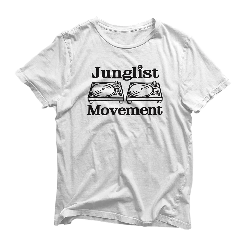 Футболка с движением Junglist поворотный стол виниловой пластиной для людей