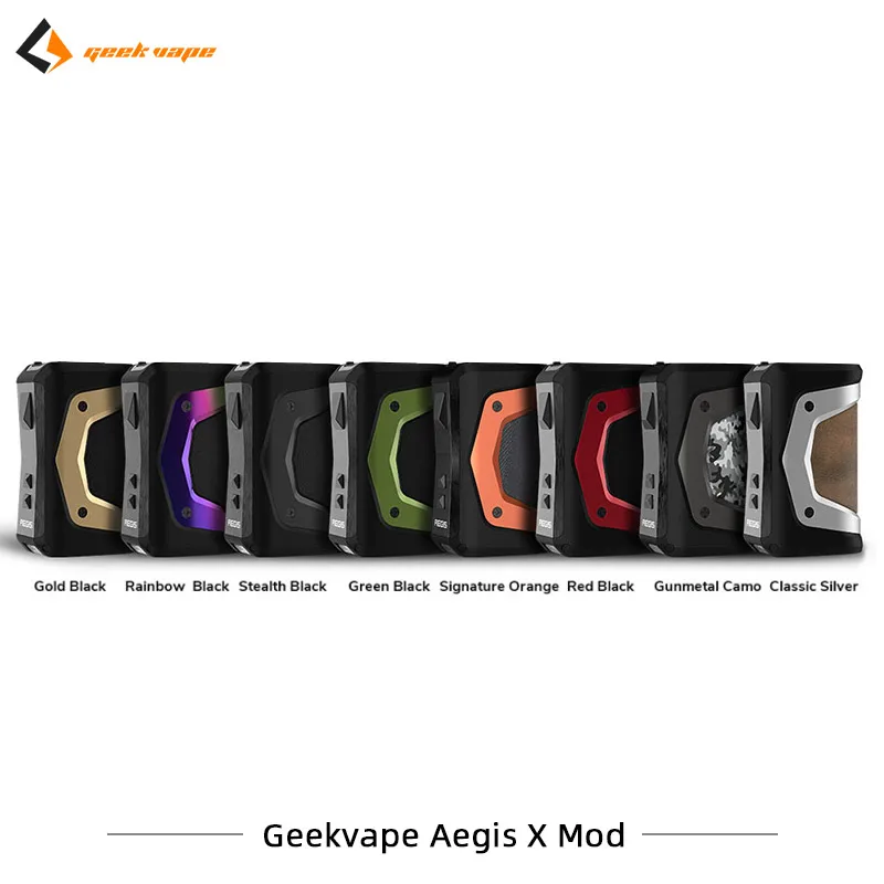 2 шт./лот Geekvape Aegis X Mod 200W макс Выход электронные сигареты Mod с 2,0 чипы создано Двойной 18650 испаритель
