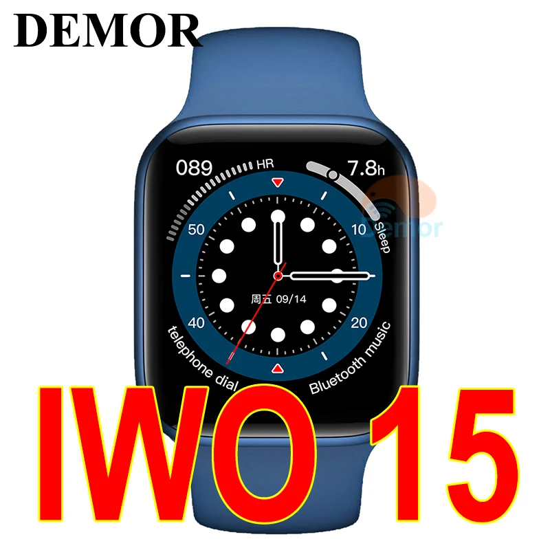 

Смарт-часы DEMOR IWO 15, 6, 44 мм, 40 мм, с пульсометром