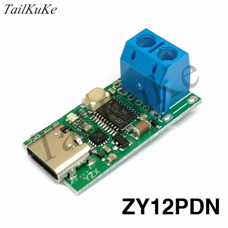 ZY12PDS Type C детектор для быстрой зарядки с USB разъемом поворотом PD2.03.0|Запчасти