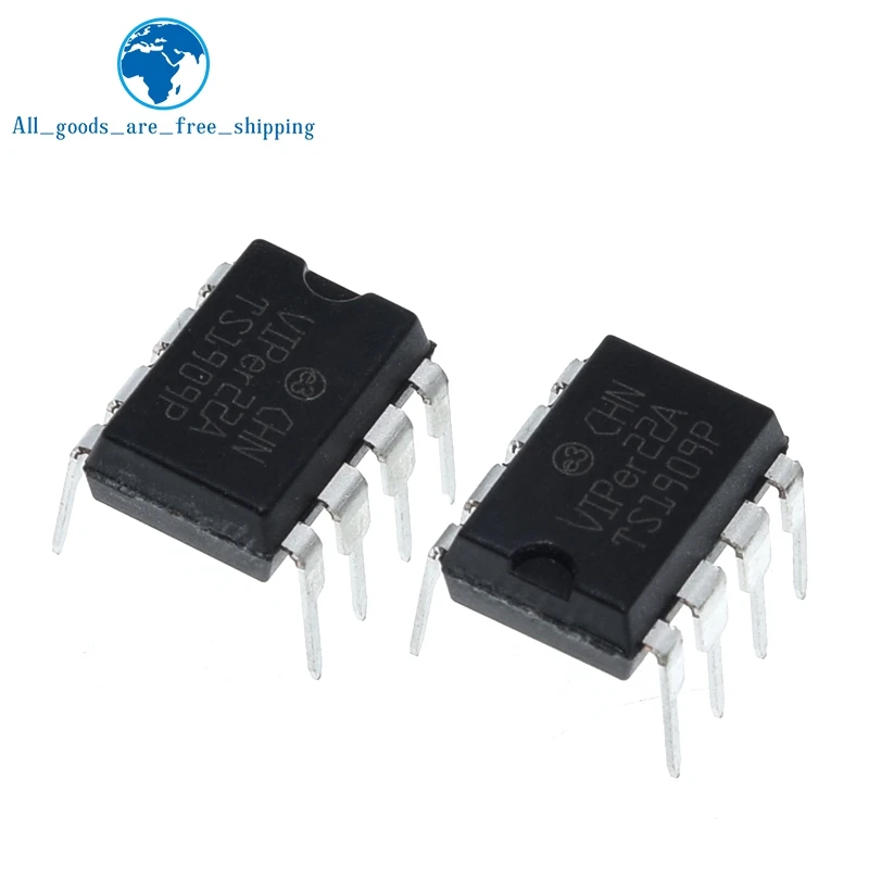 10 шт./лот VIPer22A DIP8 VIPer22 DIP новая и оригинальная фотография | Электронные компоненты